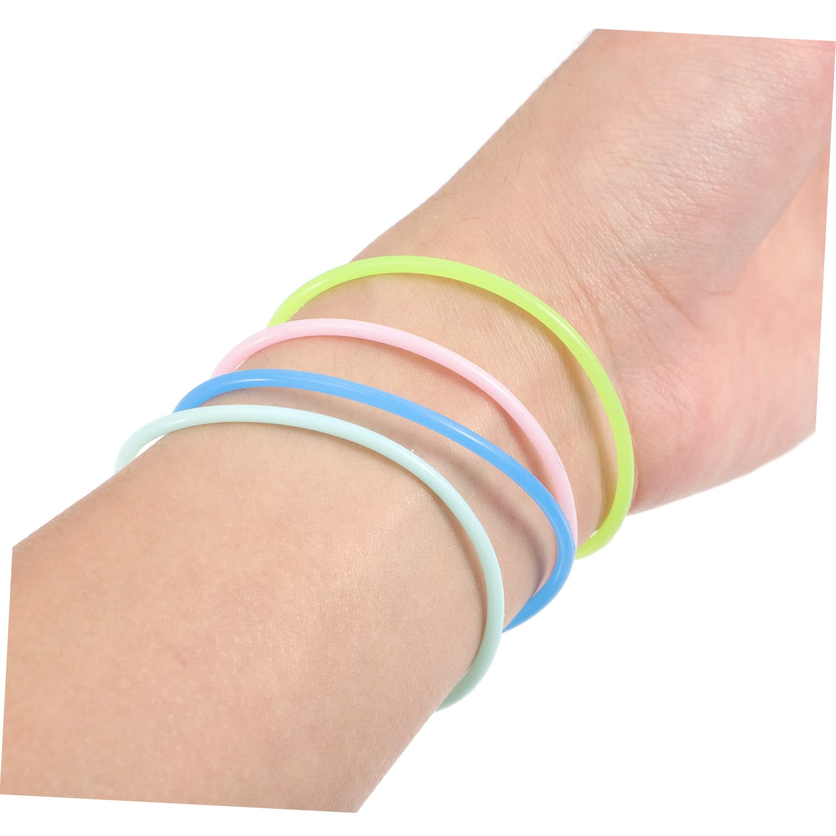 TOYANDONA leuchtendes Armband Silikonarmband hühner spielzeug leuchtende Armbänder elastische Armbänder uhrenarmbänder leuchtende Haargummis Glow in the Dark Armband Kieselgel