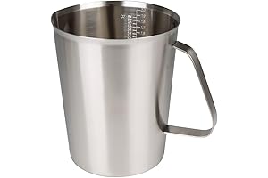 2-Liter Stainless Steel Measuring Cup and Frothing Pitcher