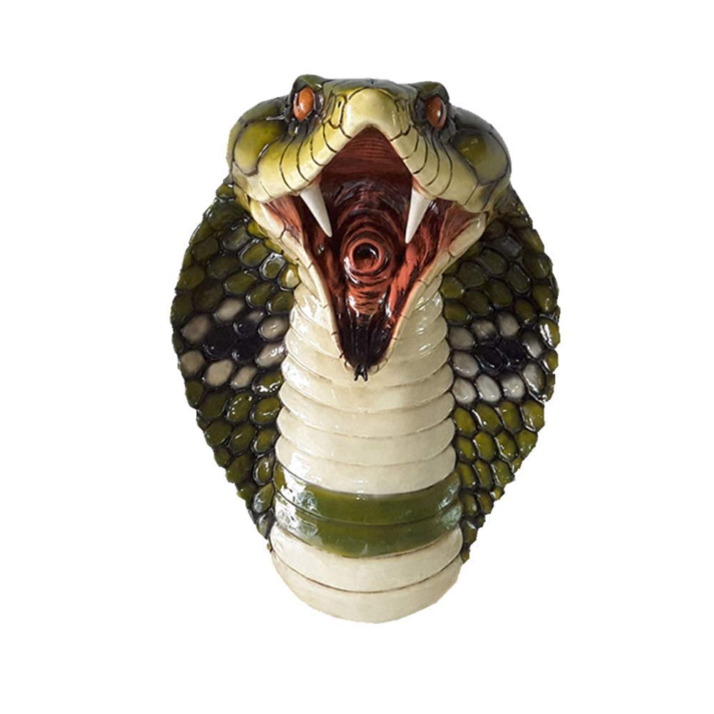 Buy FMOGE Snake Head Sculpture, Wall Hanging Horror Statue Simulation