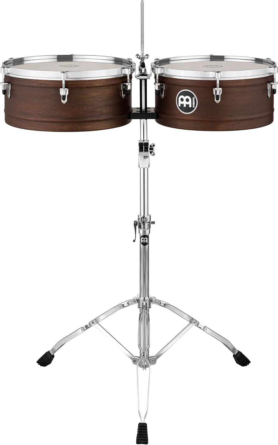 Meinl Marathon Series Timbales with Cowbell Holder and Double Braced Stand—NOT MADE IN CHINA—2 Year Warranty