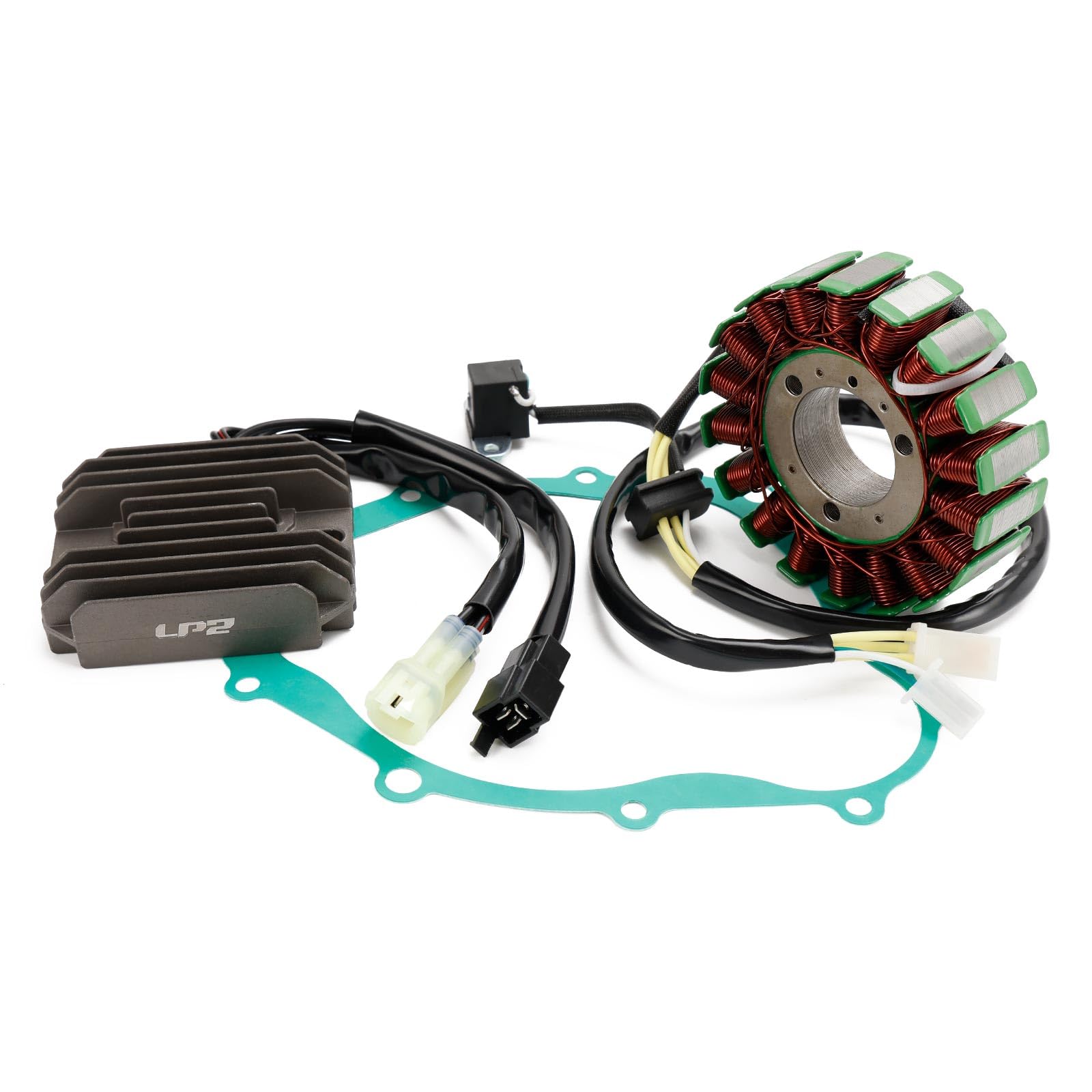 Magneto Stator+Voltage Rectifier+Gasket Fit for Suzuki SV 650 SV650 S 2003-2012 Vstrom 650 (Model K7) 2007-2010