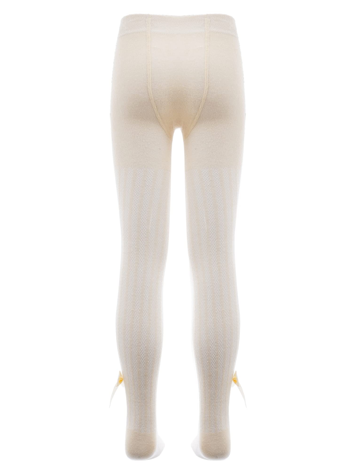 easyforever Newborn Girls Ballet Tights Bowknot Athletic Leggings Stockings Pants Infants Toddlers Cotton Pantyhose Khaki 6-8 Years