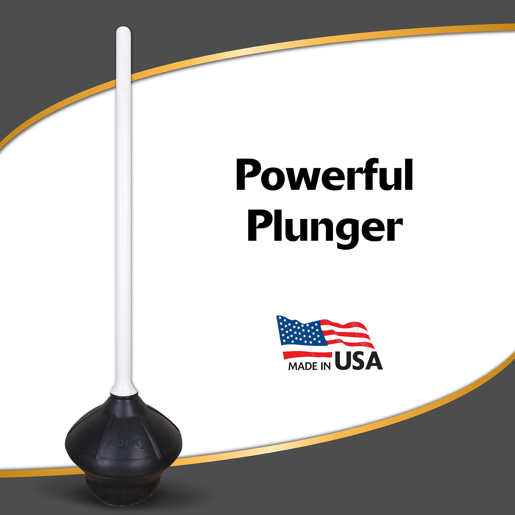 Toilet Plunger, 18 In. Straight Handle - 92-8A