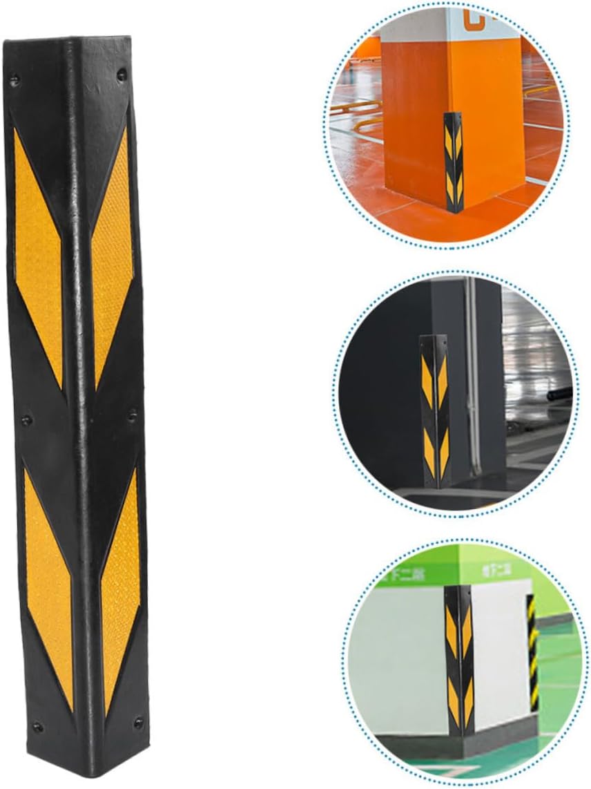 Corner Bumper Guards Reflective Safety Bumper for Garage Parking Column Protector Wall Edges and Guards Garage Corner