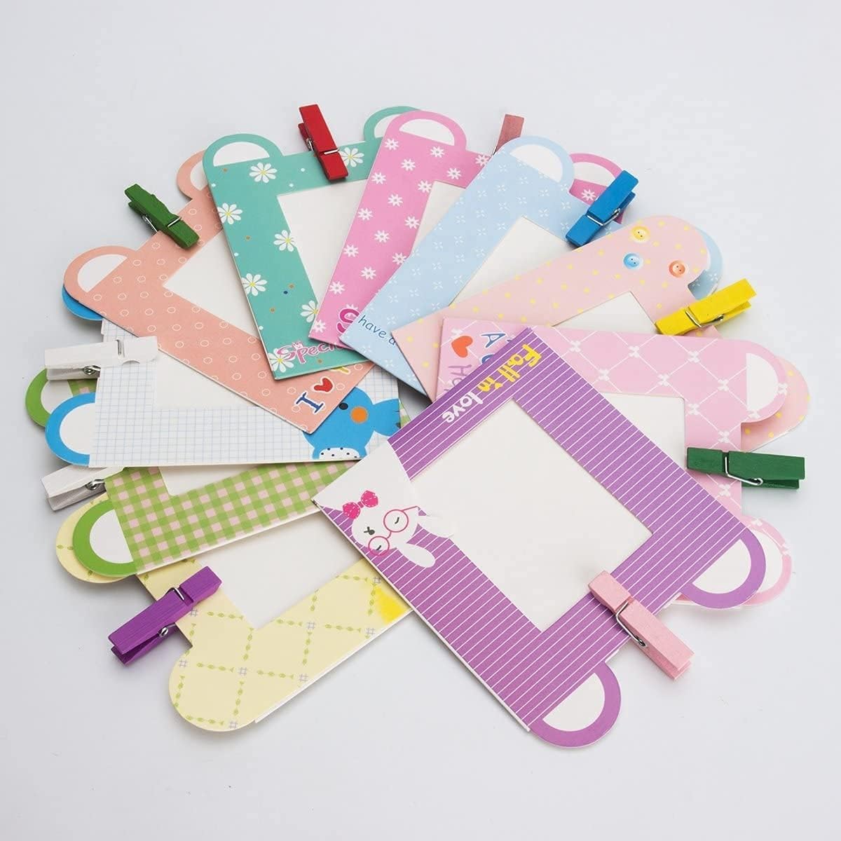 TEKTONIC Instax Mini Films Colorful Frame (Rabbit) - 10 Pcs Compatible with Fujifilm Mini 12/11/10/9/8/8+/90/99 EVO LINK PRINTER Film - Instant Photo Fun