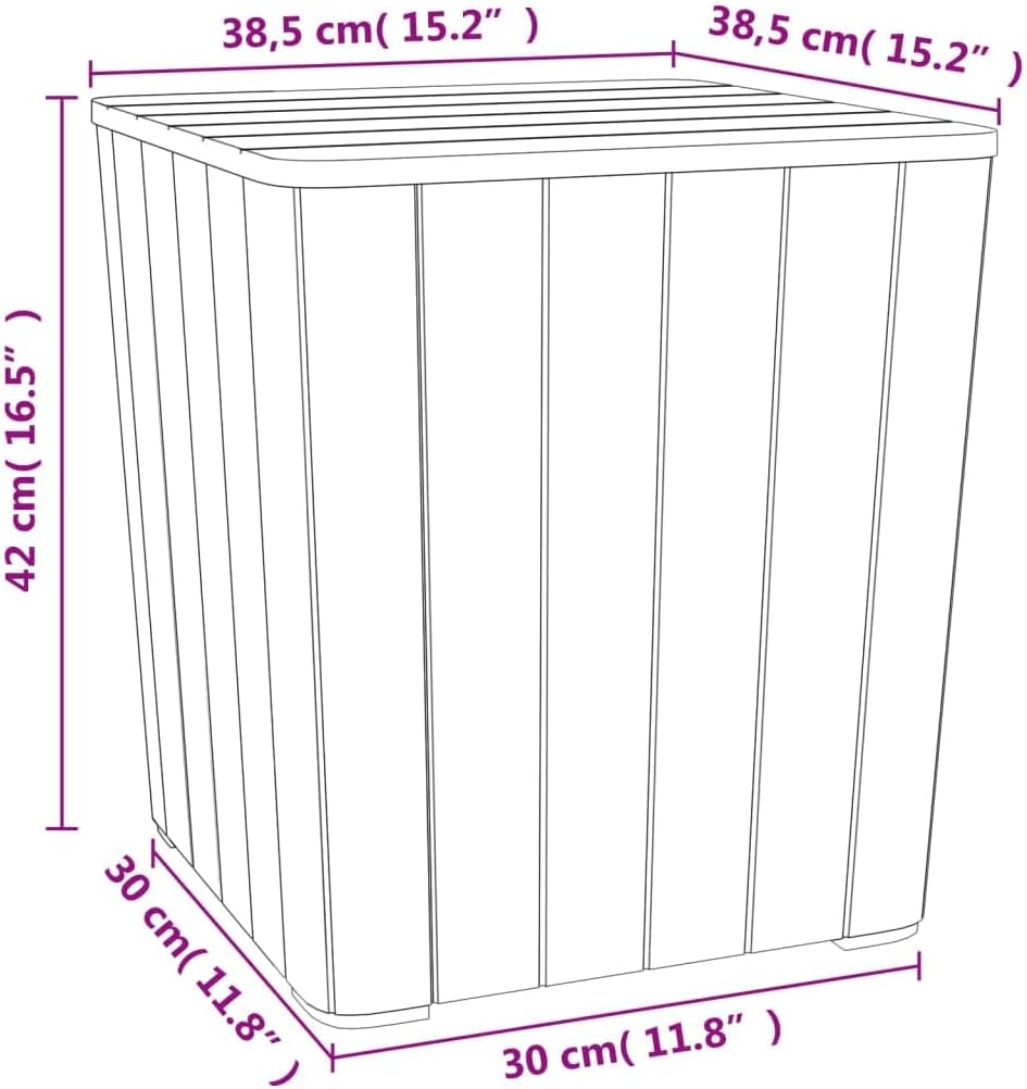 Patio Table ,Leisure Table,Reading Table,Dining Tables,Snack Tables,Display Tables,Party Tables,Garden Tables,Game Tables,for Camping,Picnic,Party,Lawn, with Removable Lid Black Polypropylene