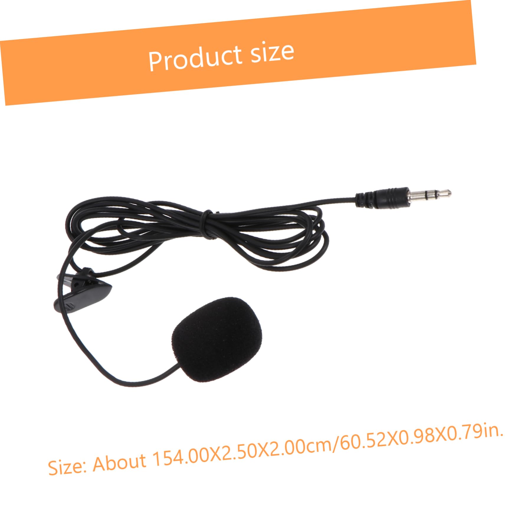 VICASKY 5Pcs Clip Phone Microphones Durable PVC Microphones for Live Broadcasts Interviews and Lectures Compact Design with Volume