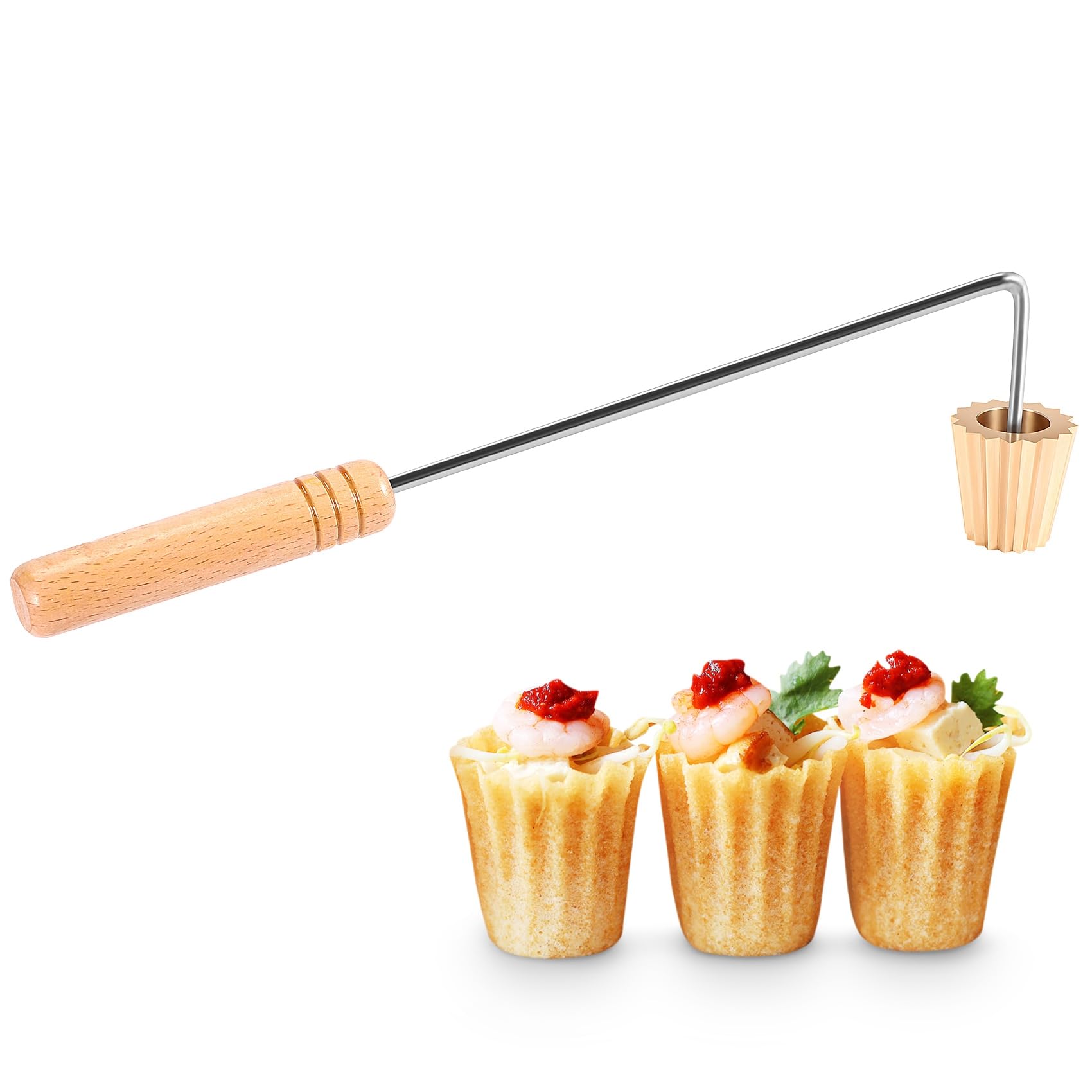 Malese Tè Maker, Nyonya Top Hats Mould Malese Pie Tè Maker per la cottura di Uova Torte, Strumento Riutilizzabile Spuntino Fritto Stampi Da Cucina Gadget