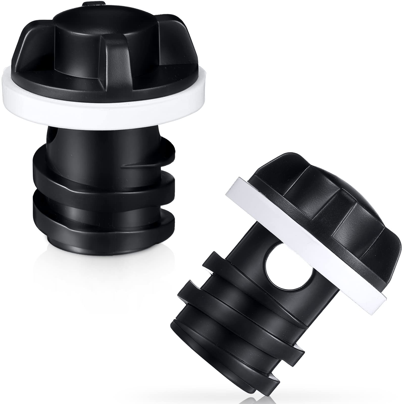 Honoson 2 Pieces Cooler Plug Replacement Parts Cooler Accessories Kit Compatible with Most Rotomolded Coolers Including Most Major Brands Drain Plug in Leak-Proof Design