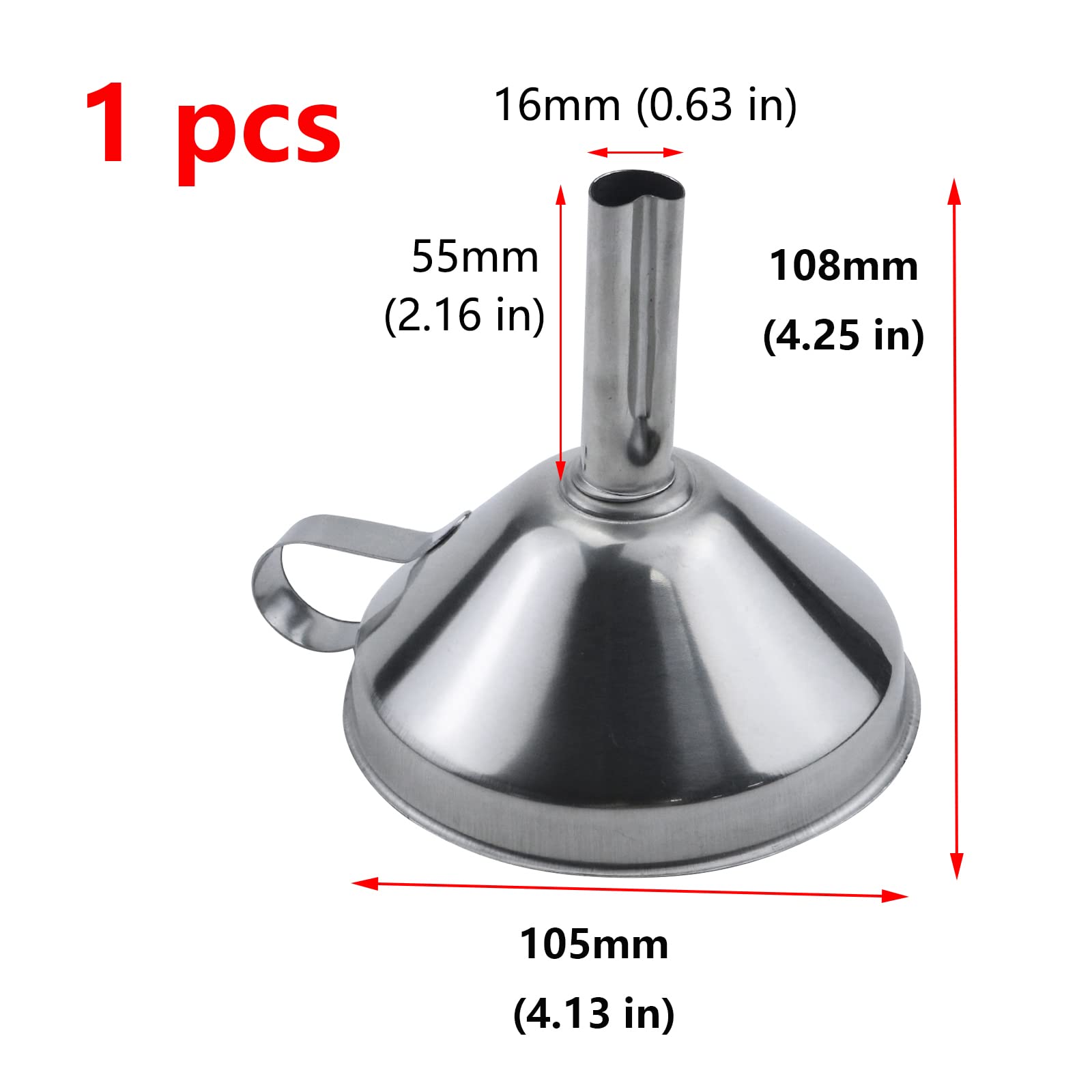 新品未使用(4つ)ステンレス製四角形ストレーナー Amazon | Antrader 4インチ ステンレススチール キッチンじょうご 食品
