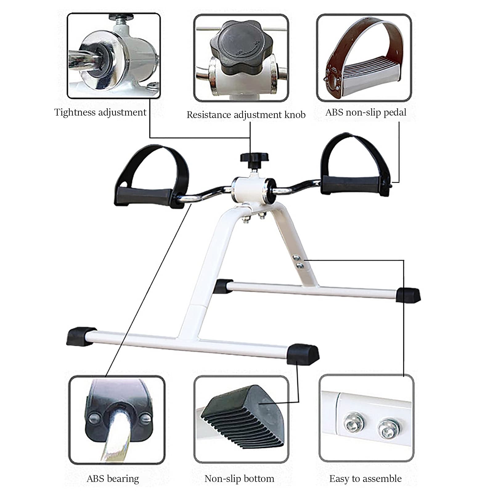 Przenośny do ćwiczeń elektryczny mini rower treningowy, przenośny sprzęt rehabilitacyjny w podeszłym wieku ćwiczenia udar rower treningowy narzędzie do regeneracji Maine rower p