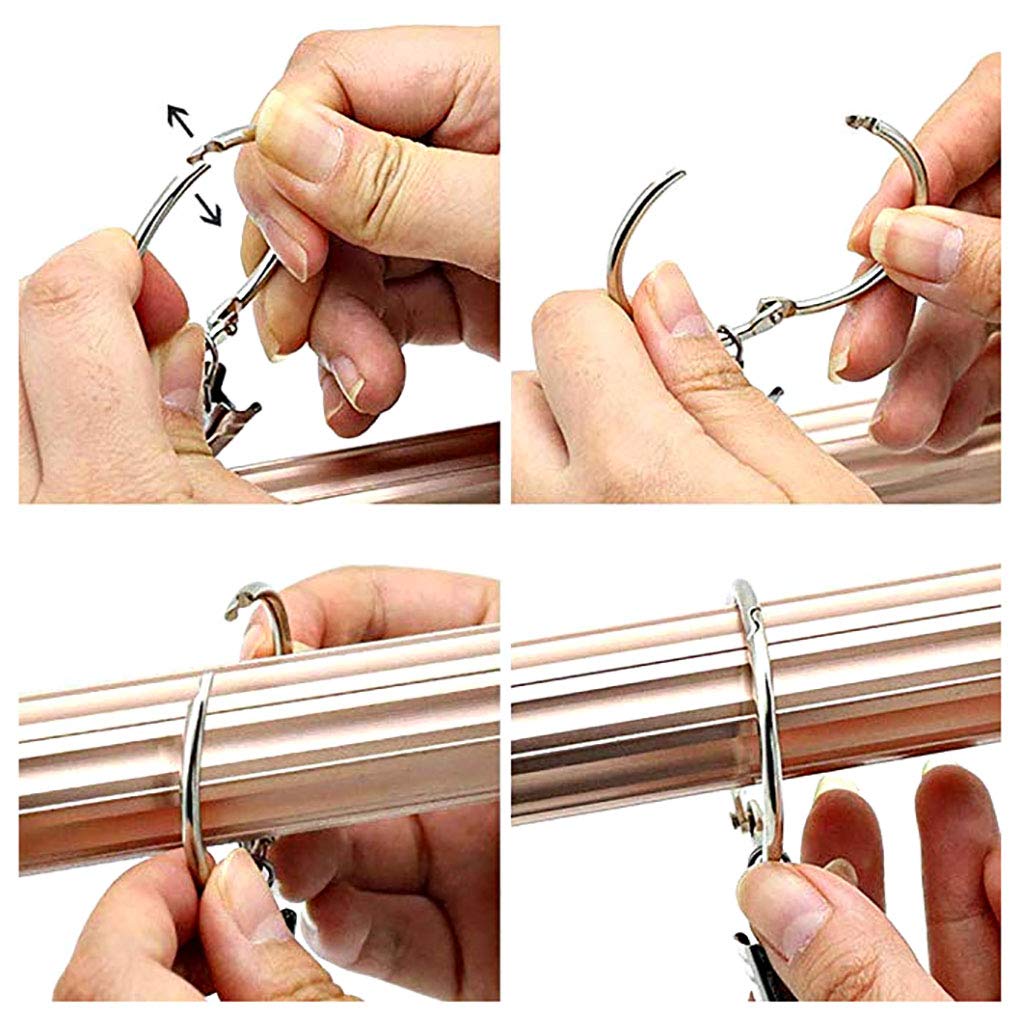 Amazon.co.jp: 【C.M.】 カーテンリング スライドリング開口設計