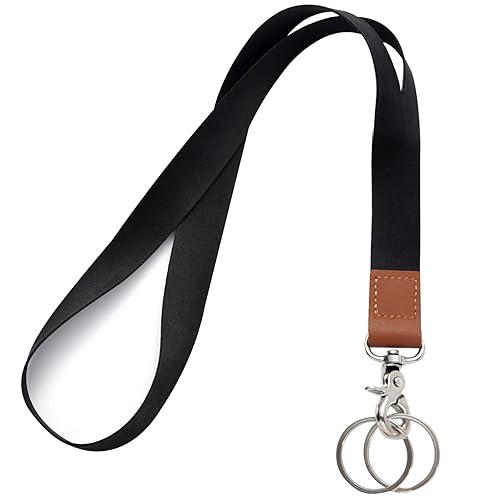 XCHIN Lanyard, Lanyards for Keys, Black Keychain Long Lanyard for
