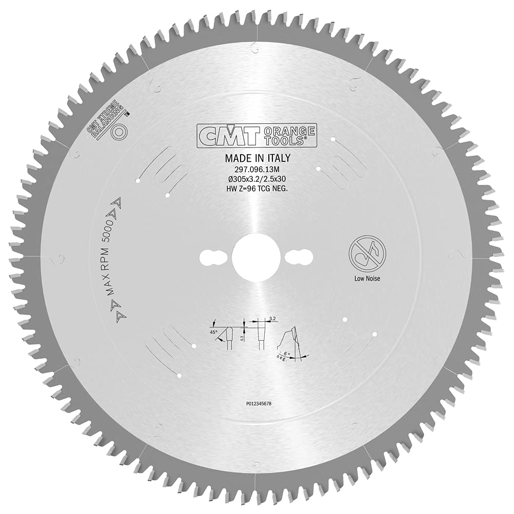 CMT Orange Tools 297.096.13M - Sierra circular 305x3.2x30 z 96 tcg -6 grados
