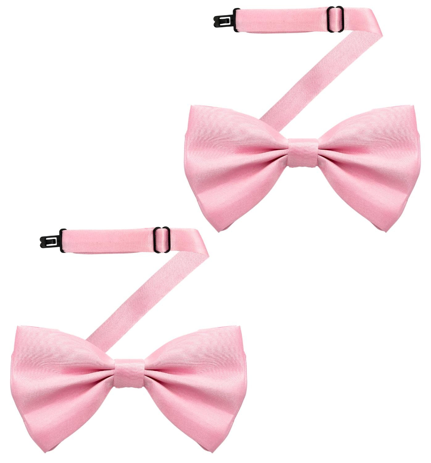 MDSTYLE 2 Pack Pre-Tied Adjustable Bow Ties for Men - Formal Bow Tie for Wedding Tuxedo Prom Business Special Occasions