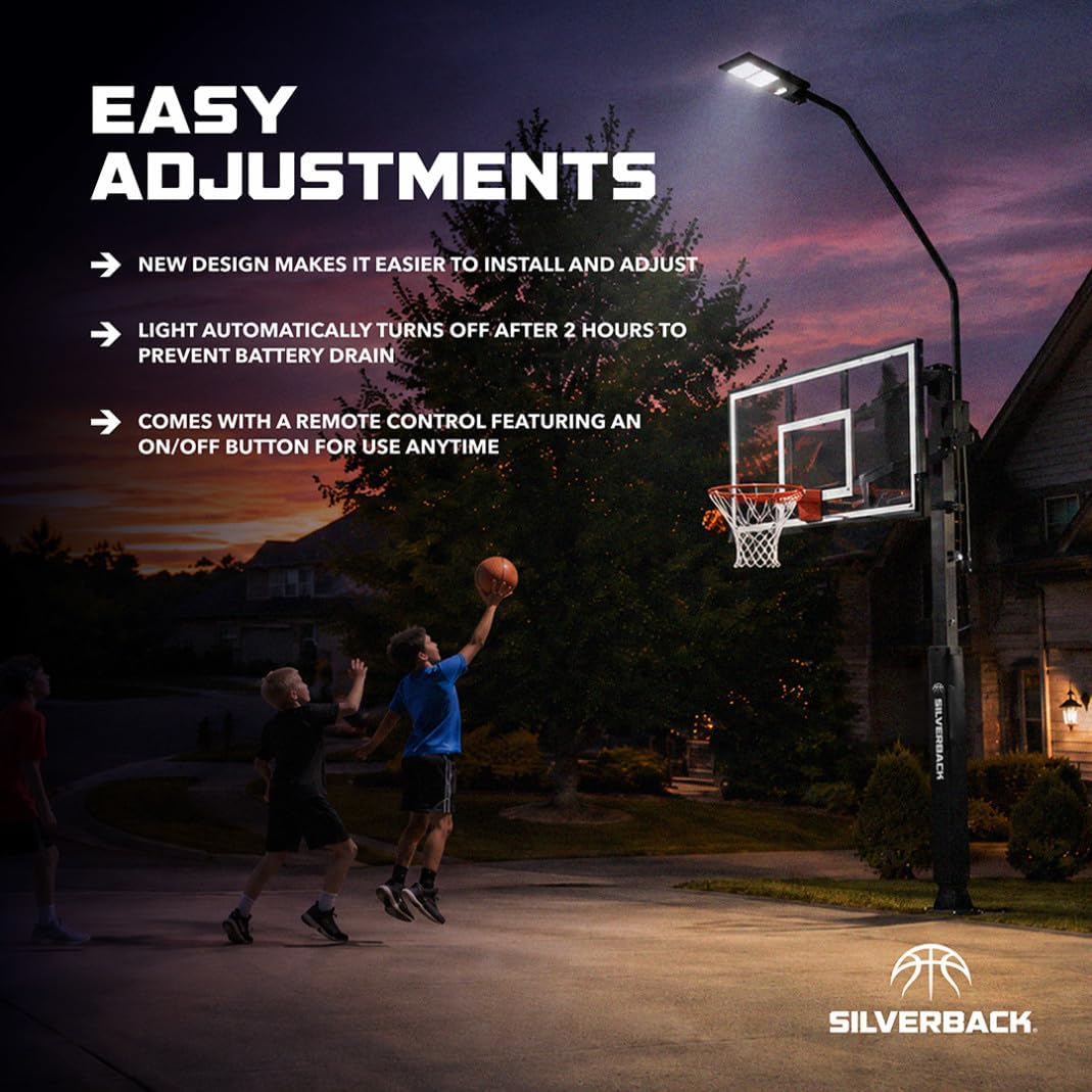 Silverback LED Basketball Hoop Light Illuminates Backboard