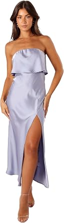 Petal & Pup Womens Vienna Strapless Midi Dress