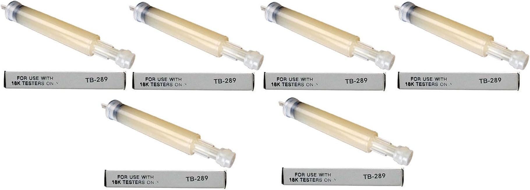 Tri Electronics Gold Tester Gel Tube Refill Cartridge TB-289 GT-3000 GXL-18 6 pc-L8