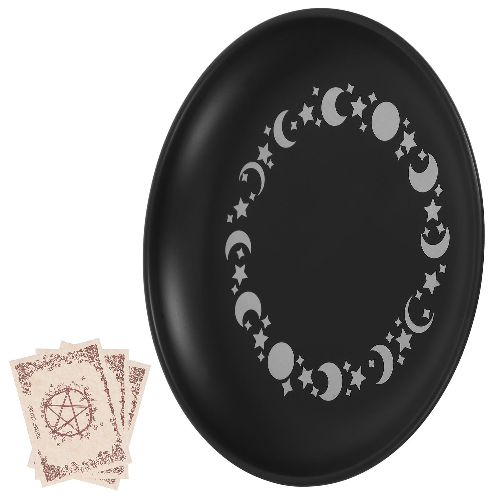 Plato decorativo portavelas de metal candelabro para ofrenda religiosa y té