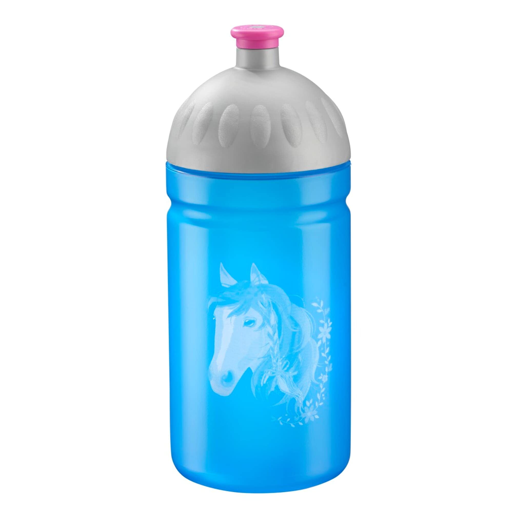 Step by Step - Borraccia Angry Shark, a prova di perdite, lavabile in lavastoviglie, senza BPA, per scuola, asili, bevande calde e gassate, per ragazzi e ragazze, 0,5 litri