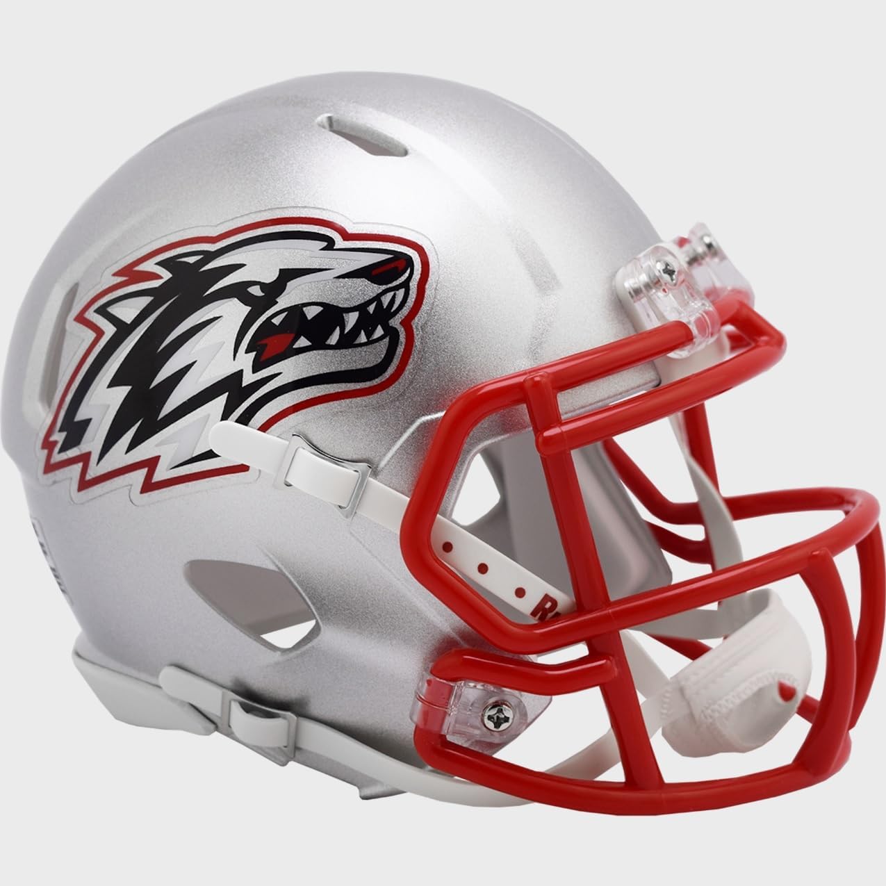 New Mexico Lobos Silver Revolution SPEED Mini Football Helmet - New in Riddell Box