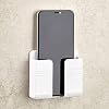 Phone Holder Wall Mounted, Damage-Free Wall Mount for Smartphones, Cellphone Stand Charging Holder Suitable for Home and Office