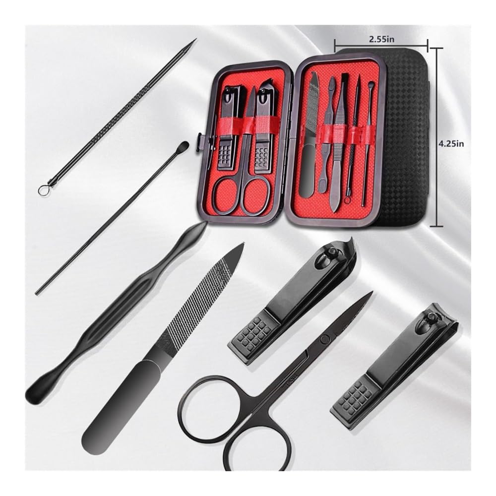 Nagelknipser, professionelles 8-in-1-Maniküre-Set, Nagelknipser für Reisen und Zuhause
