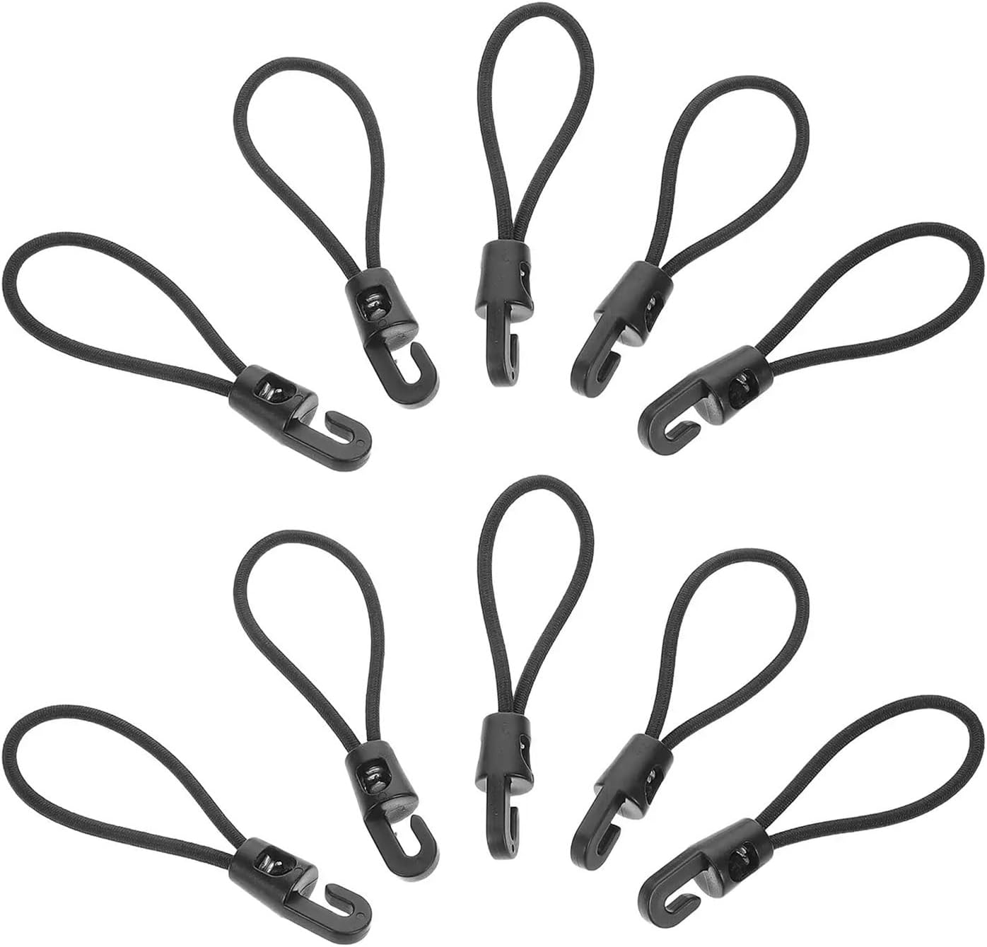 Multiple 40pcs Luggage Rope Bungee Cords Hooks Trunk Straps Camping Nylon Elastic Outdoor Travel Gear
