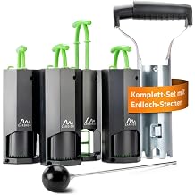 GARDIGO Vole Trap Complete Package Set of 4 Vole Traps with Hole Punch and Hole Finder Repel Vole with Reusable Traps for the Garden Vole Deterrent