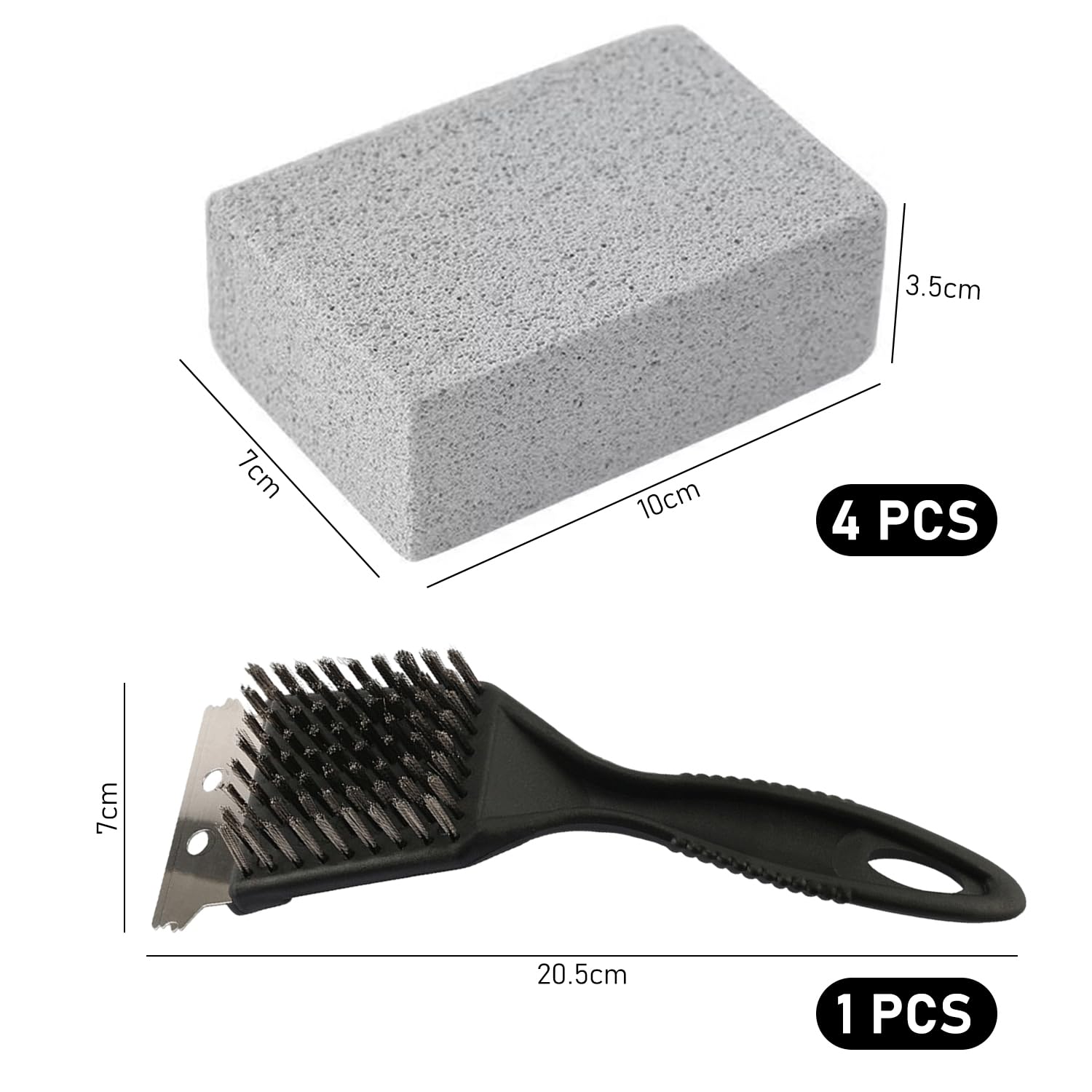 4 Blocs De Nettoyage En Brique Pour Le Barbecue, La Cuisine Et Salle De Bain En Pierre Ponce Limination De La Rouille Pour Liminer Les Taches 69891586