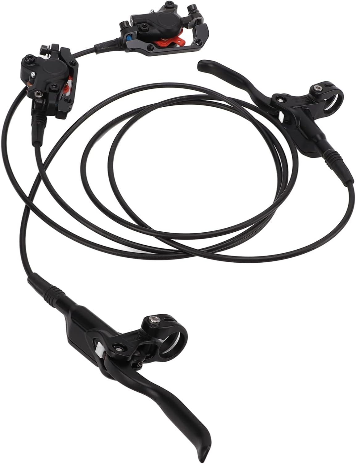 Bike Disc Brake Kit Universal Front Rear Caliper Set, Hydraulic Disc Brakes for Mountain Road Electric, 29in Disc Brake System with Aluminum Alloy Calipers and Screws