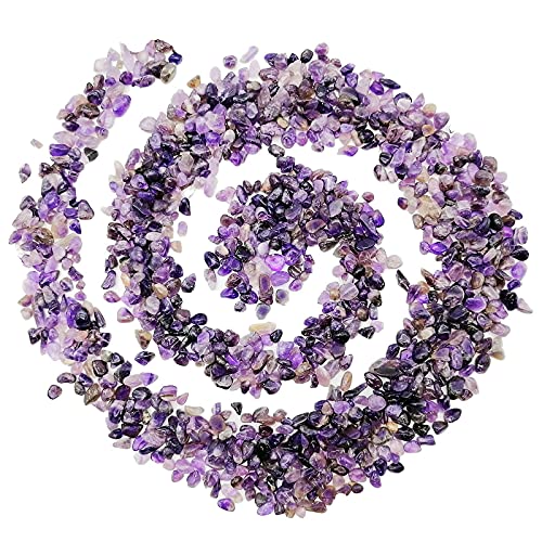 Image of 335g Assorted Amethyst Quartz Crystals Rocks Amethyst Crushed Crystal Quartz Tumbled Rocks and Crystals