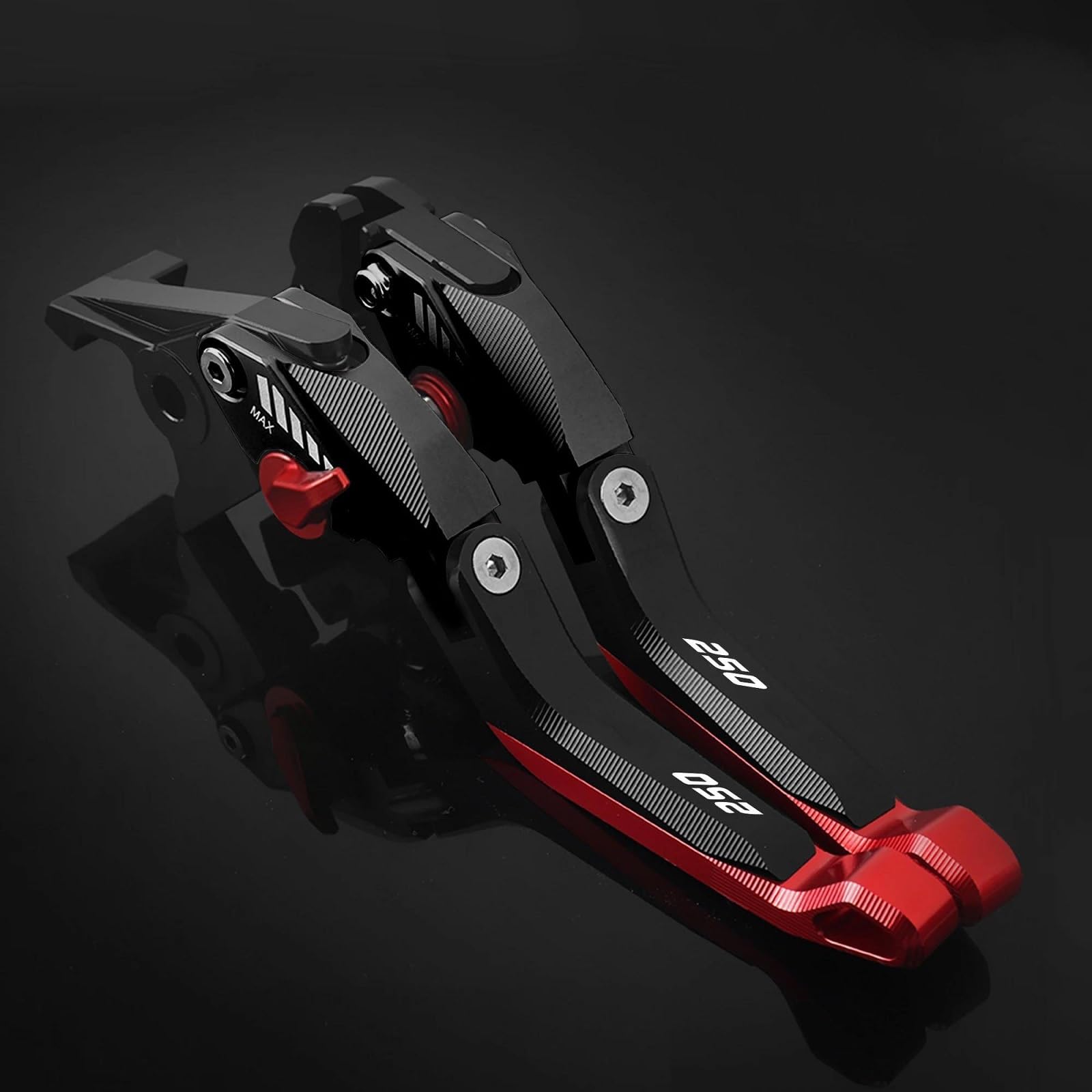 Manetas de freno ajustables anticaída para moto Honda CBR 250R de color negro