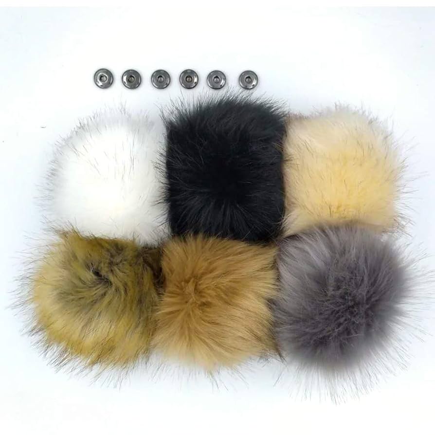 「pompom」 Amazon.com: Juinte 8 Pcs 6 Inch Large Fur Pom Pom Balls for