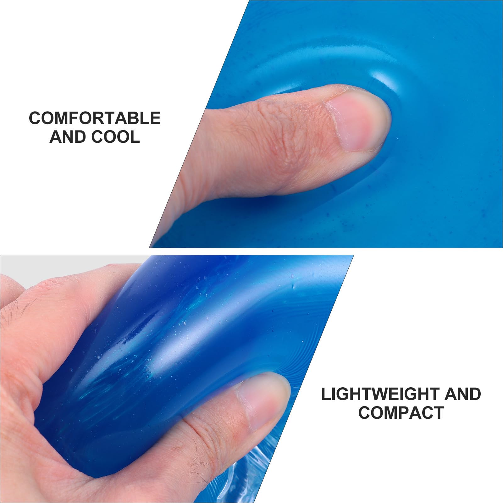 Didiseaon Cuscino Gel Moto Rinfrescante Blu Leggero per Periodo Caldo