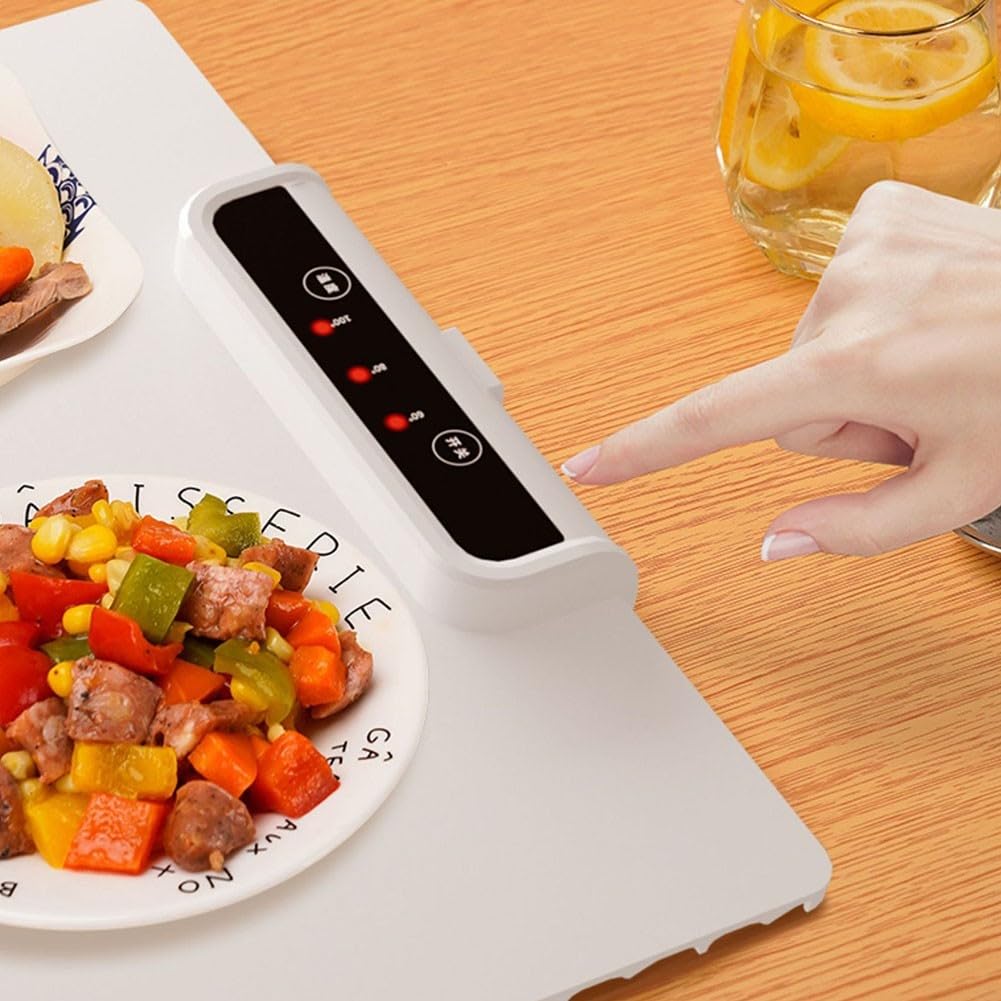 Silikonowa bezprzewodowa płyta kuchenna, podgrzewacz żywności, elektryczna płyta grzewcza z regulowaną temperaturą, składana, płyta grzewcza do restauracji, na imprezy, imprezy i kolacje w domu