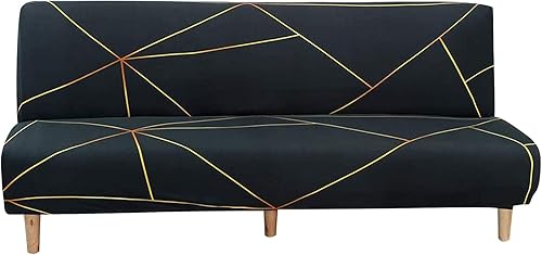 Vista 189 de Funda estampada para futón, fundas elásticas para sofá cama, tamaño matrimonial, individual, queen, sin brazos, fundas protectoras con parte Youmeng