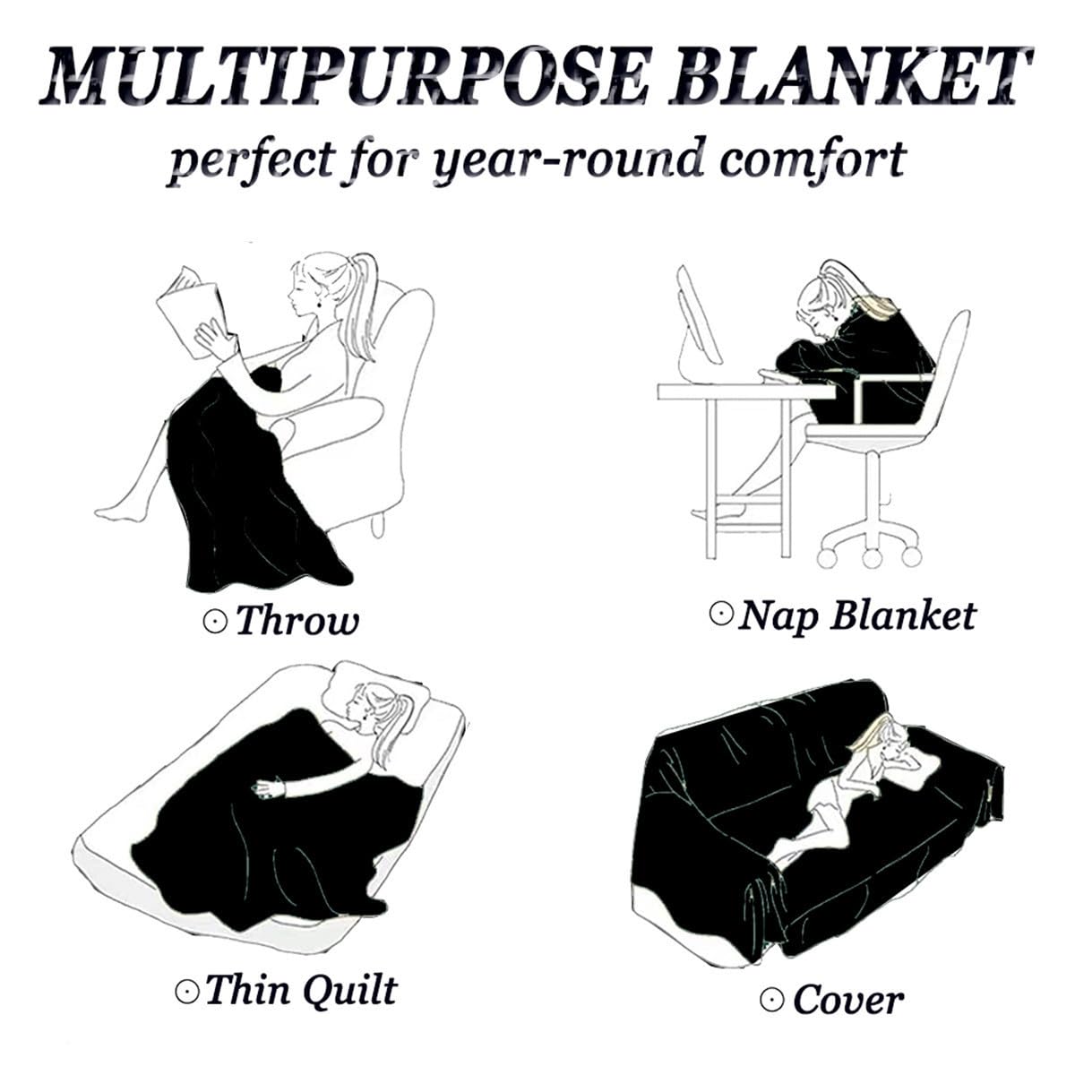 Highdi Peluche Housse de Canapé Serviette de Canapé Décoration Moderne, Housse de lit, Sofa Cover Antidérapante Anti Griffe pour Convient aux Chiens Chats (Orange,180x420cm)