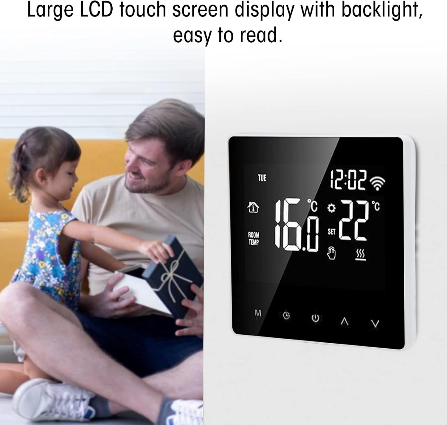 Walfront ME81H Smart Thermostat front view