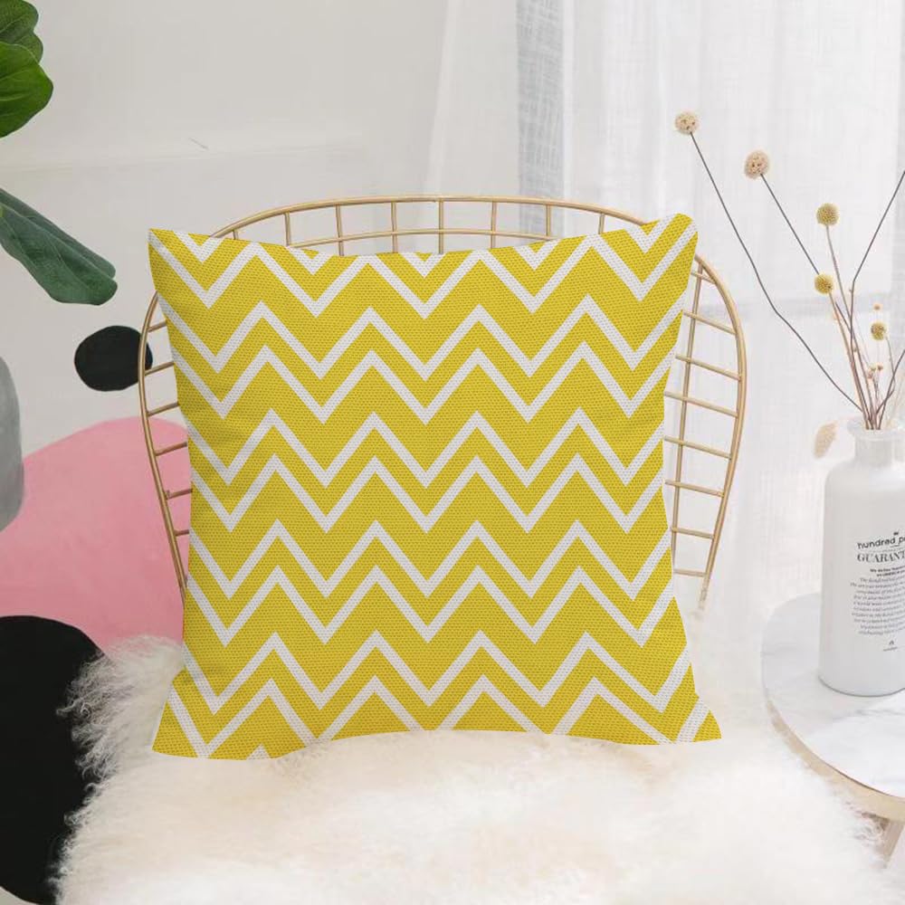 HYOSXW Cushion Cover,Throw Pillow Case Home Decorative for Living Room Bedroom Sofa Chair 16X16 Inch,Elegant zigzag seamless pattern. Chevron pattern in blue colors. Vector illustr,Pillowcase 40X40cm
