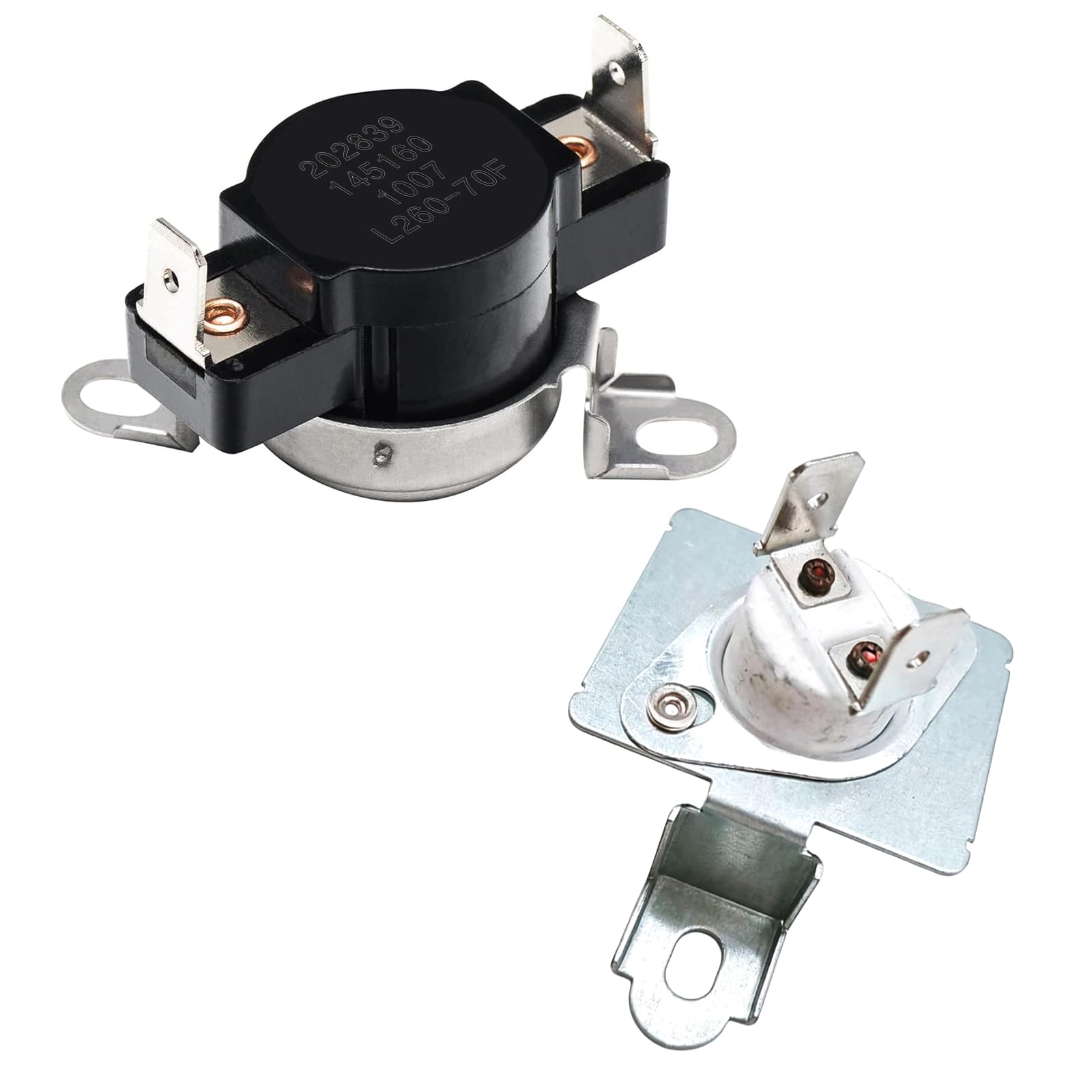 Tsophreniq Metal Dryer Thermal Fuses Dryer Thermal Cut Off Fuses Set 137032600 Dryers Thermals Limiter 3204267 Thermostat High Limit Thermostat