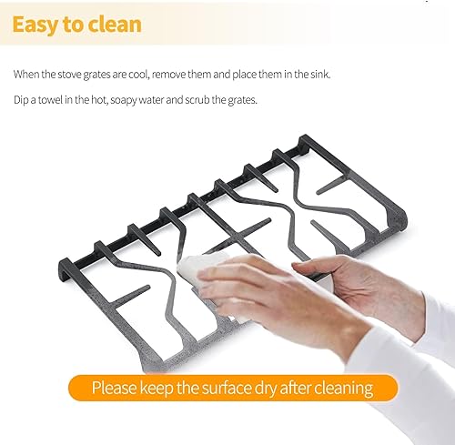 Miniatura 7 de WB31X27151 Piezas de repuesto de rejilla de estufa para GE Stove Parts WB31X24736 Rejilla de quemador para estufa General Electric Gas Range Parts
