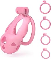 Vista 13 de FYJENNICC Love 1.0 - Jaula de castidad – Dispositivo de castidad masculina de resina ligera con bloqueo invisible, equipo de bondage para hombres