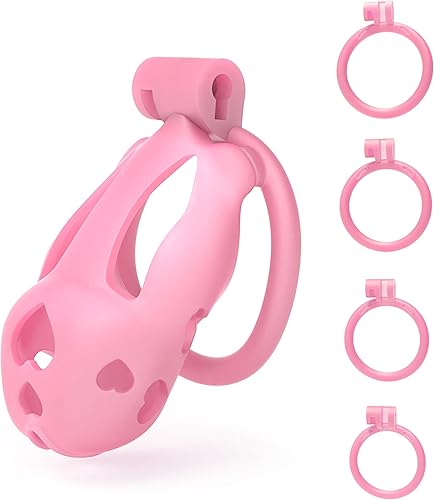 Miniatura 37 de FYJENNICC Love 1.0 - Jaula de castidad – Dispositivo de castidad masculina de resina ligera con bloqueo invisible, equipo de bondage para hombres