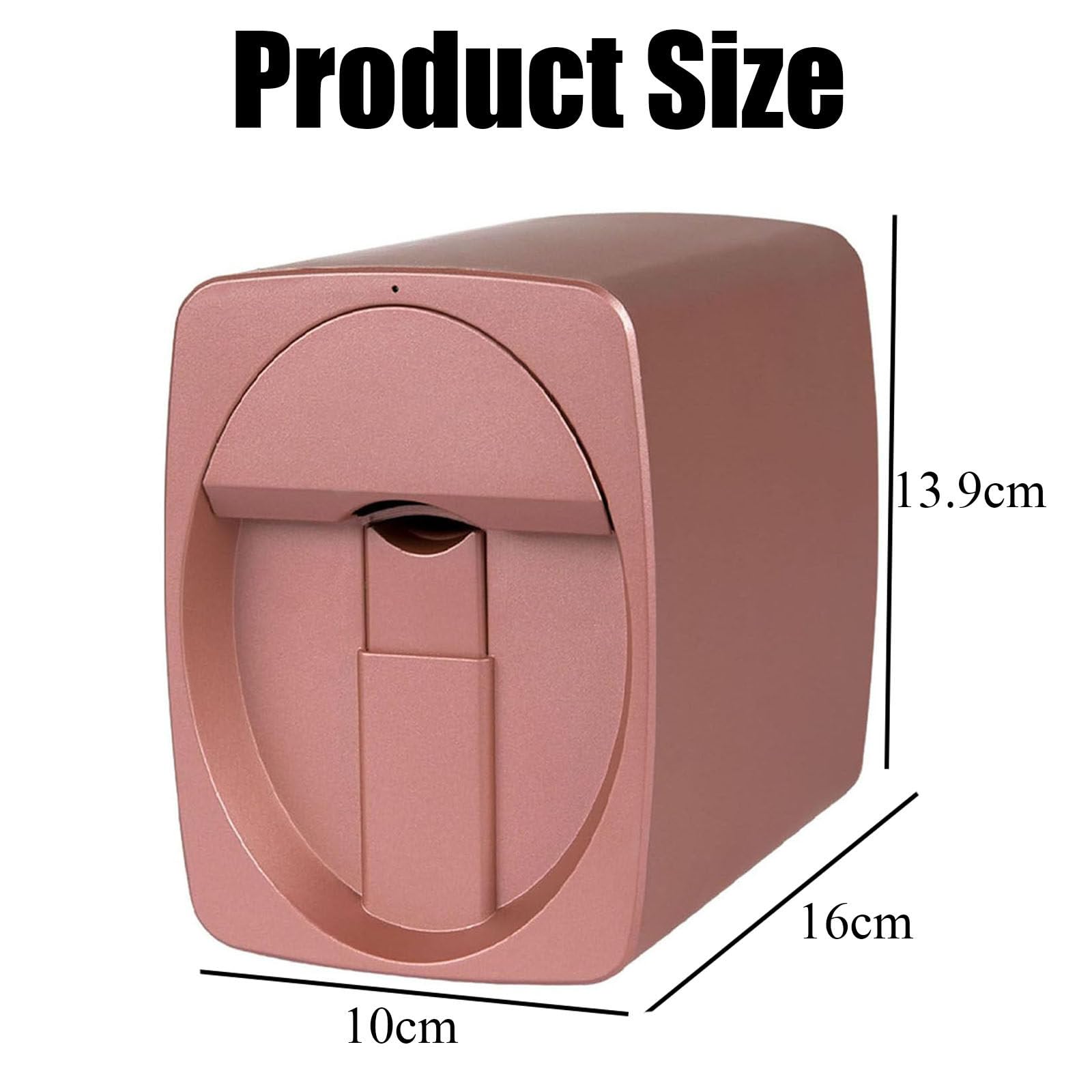 Mini Stampante per Unghie Stampante per Unghie Professionale 3D Macchina da Stampa Portatile per Nail Art Portatile per la casa o Il Salone di Bellezza,Pink