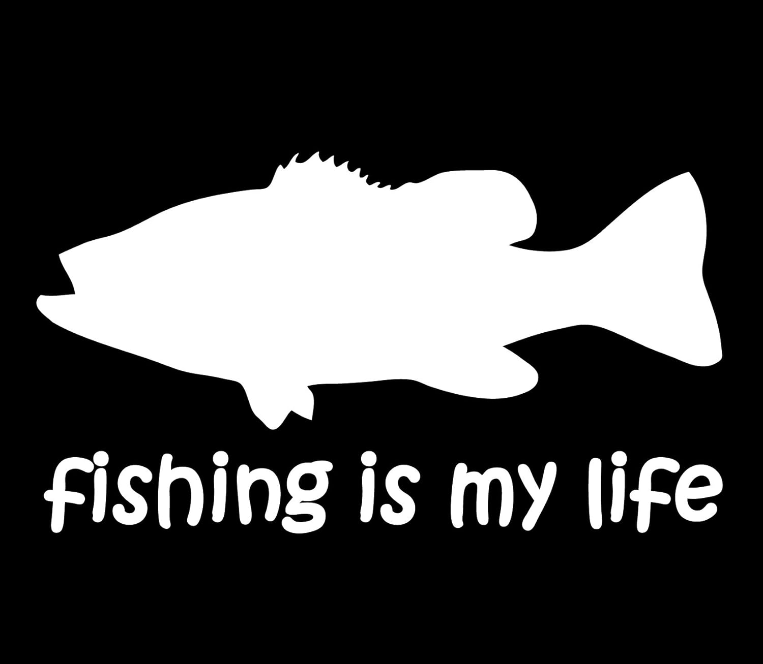 フィッシングステッカー Fishing Is My Life 訳 釣りは我が人生 15 8 5cm 貼付用ヘラ付 クーラーボックス 車などのドレスアップに最適 釣りステッカー カーステッカー デカール シール 魚 ロゴ 文字 外装 デザイン モノクロ Qb Faz Co Zm