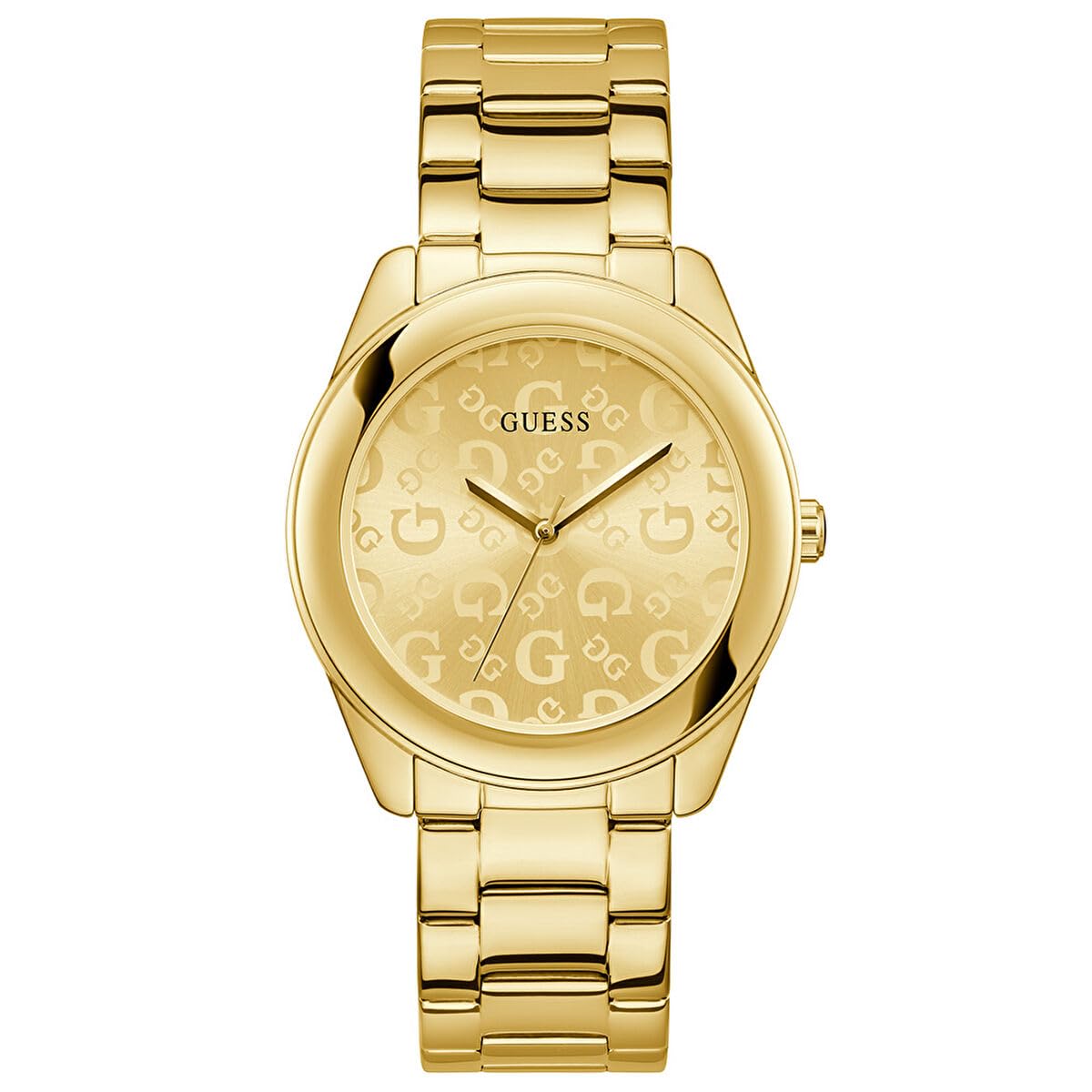 guess Women Champagne Round Stainless Steel Dial Analog Watch-U1358L2M-picture-33
