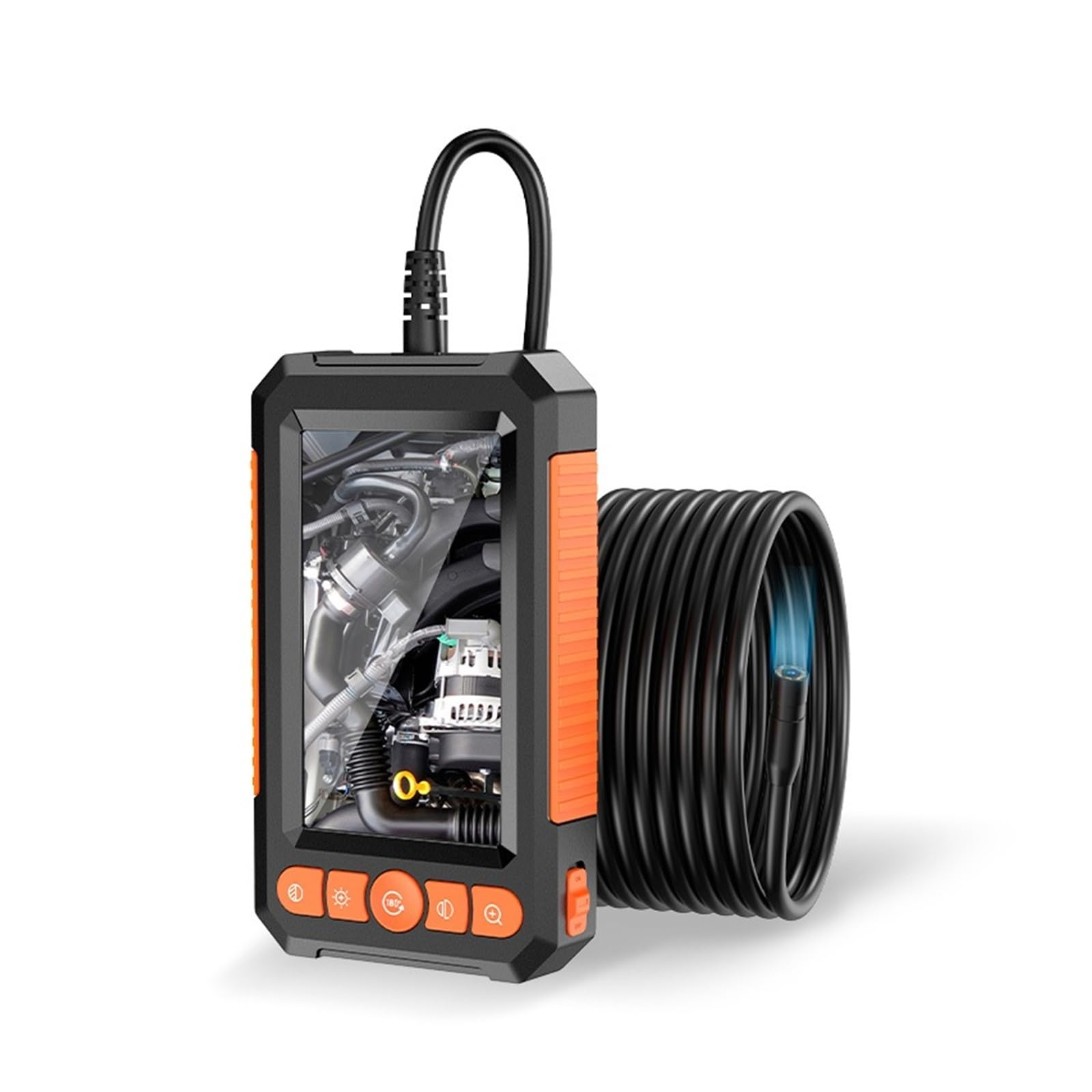 Endoscopio, Telecamera for endoscopio industriale 10M 4.3 "HD 1080P Periscopio for ispezione auto IP67 Fognatura