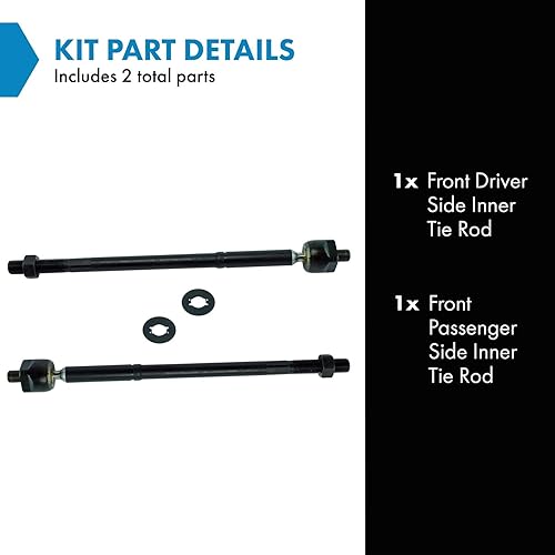 Miniatura 1168 de TRQ Juego de barras de acoplamiento exteriores compatibles con Chevrolet Cruze Volt 2016-2019