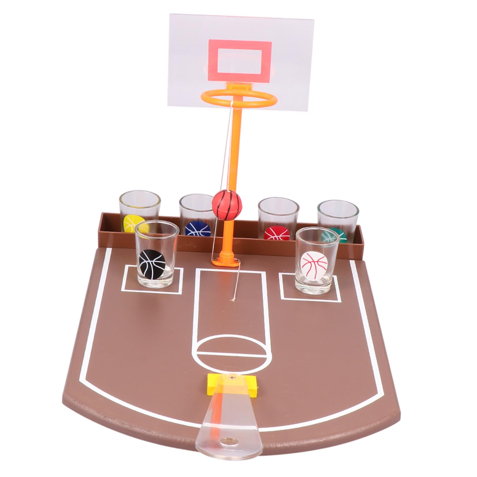 Gioco da Tavolo Basket da Bar in Acrilico Set Creativo per Feste | Creativo in Acrilico, Gioco Alcolico da Tavolo per Party e Bar, Intrattenimento per Adulti e Serate